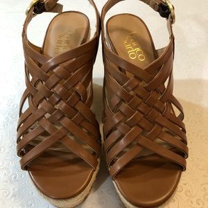 Franco Sarto Cork Platform Sandals